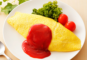 昔ながらのオムライス