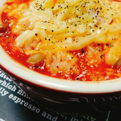 レンジで簡単スープご飯